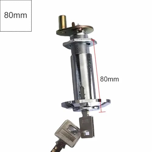 Cilindro de bloqueo de leva de 80mm, tipo extendido con llave Clase C, 1 pieza 3
