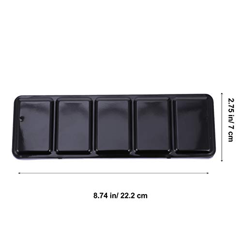 EXCEART 1 Conjunto de Latas de Aquarela Vazias Paleta 24 Grades Estojo de Tinta de Metal Organizador