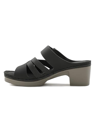 Image of Liberty Healers ZQ-FD-53 Casual Block Heel Sandal for Women With PVC Sole | Comfortable and Cushioned Footbed | Durable, Lightweight and Summer Footwear for Outdoor | Ideal for Everyday Wear