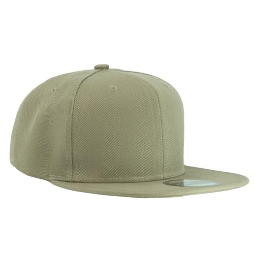 Image of Gelante Snapback Hats for Men - Flat Bill Brim Baseball Cap Hat - Plain Blank Adjustable