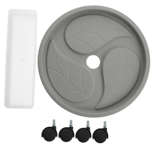ifundom Plateau à Plantes avec roulettes Support pour Pots De Fleurs Et Jardinières Mobiles Réservoir Eau Inclus