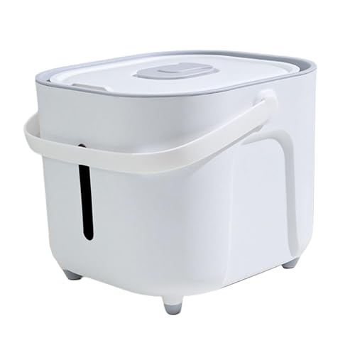 Dog Food Storage Container, Cat Puppy Food Bin,Portable Handle,with Lid Multipurpose Pet Food Dispenser Airtight for Dry Food, L