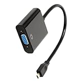 Vynetra HDTV zu VGA Adapter 1080P Ausgang HDTV zu Konverter Textur geeignet für Office Entertainment Geräte Konverter