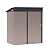 OC Orange-Casual 5 x 3 FT Outdoor Storage Shed, Metal Garden Tool Shed, Outside Sheds & Outdoor Storage Galvanized Steel w/Lockable Door for Backyard, Patio, Lawn, Brown