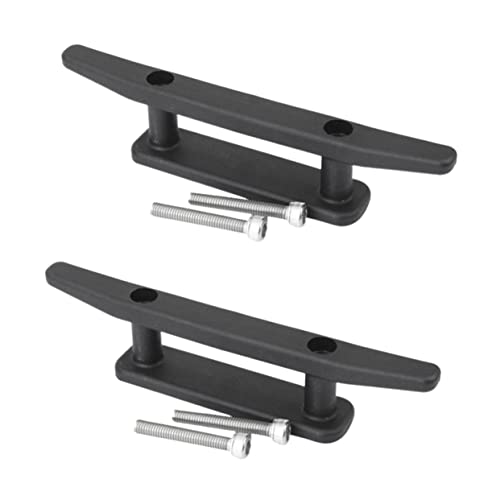 Yardwe 2pcs Deck Cleat with Screws for Kayaks Boats and Canoes Mooring Anchor Accessories Easy Installation Stable Support for Secure Anchoring