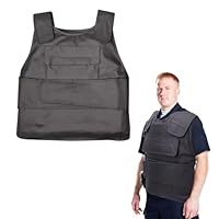 Hocomay Stichschutzweste, Verstellbare Stichsichere Weste für Männer mit 54 Wolframstahl-Einsätzen, Aufbewahrungstasche, Schutzweste Schützt Brust und Rücken für Sicherheit, Jagd, Outdoor-Aktivitäten