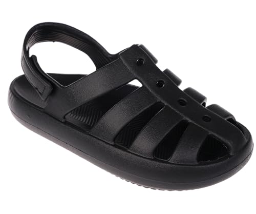 Image of Foamwalk Girl's EVA Slides Fisherman, Buckle Clogs Kids Cloud Slides - Slip On Sandals for Girls Toddler /Little Kid /Big Kid