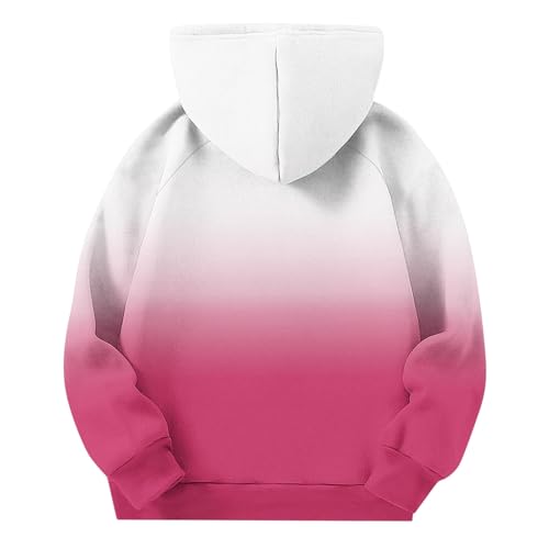 Cute Hoodies for Teen Girls Preppy Hooded Sweatshirts Oversized Long Sleeve Shirts Gradient Clothes for Girls4