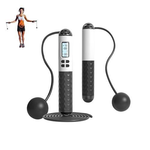 Skipping Rope for Adults, 2.8M Steel Wire with 35MM Rubber Ball, Adjustable Jump Rope with Dual Use for Fitness and Exercise, Lightweight & Durable Skipping Rope for Weight Loss, Boxing