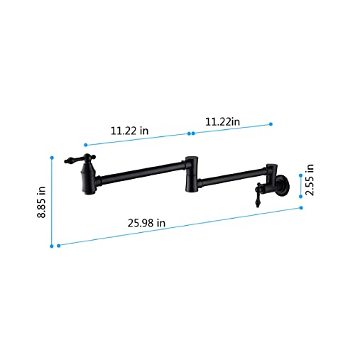 Grifo plegable de cocina con doble junta y brazo de gran alcance 3