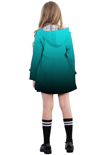 Image of Betusline Girl's Single Breasted Trench Coat Hooded Dress Coat Outerwear, 2-14 Years