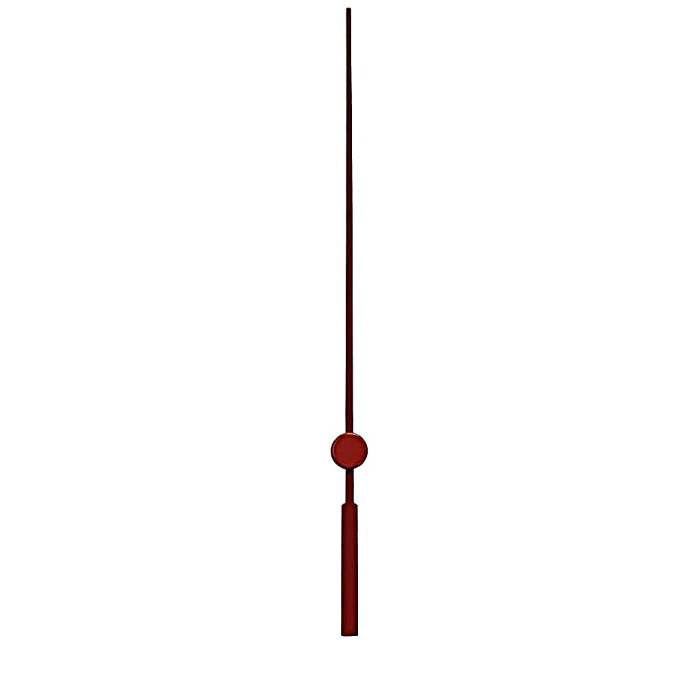 Dans Clock Shop Red Replacement Long Metal Press Fit Second Hand Compatible With Japanese Quartz Wall Clock Mechanism Movement (1, 120Mm )