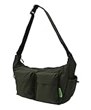 KiU キウ ダブルポケットショルダーバッグ KiU W-POCKET SHOULDER BAG 防水 撥水 多機能 ポケット 大容量 ナイロン アウトドア おしゃれ シンプル カジュアル ユニセックス メンズ レディース 男女兼用 カーキ K436-906