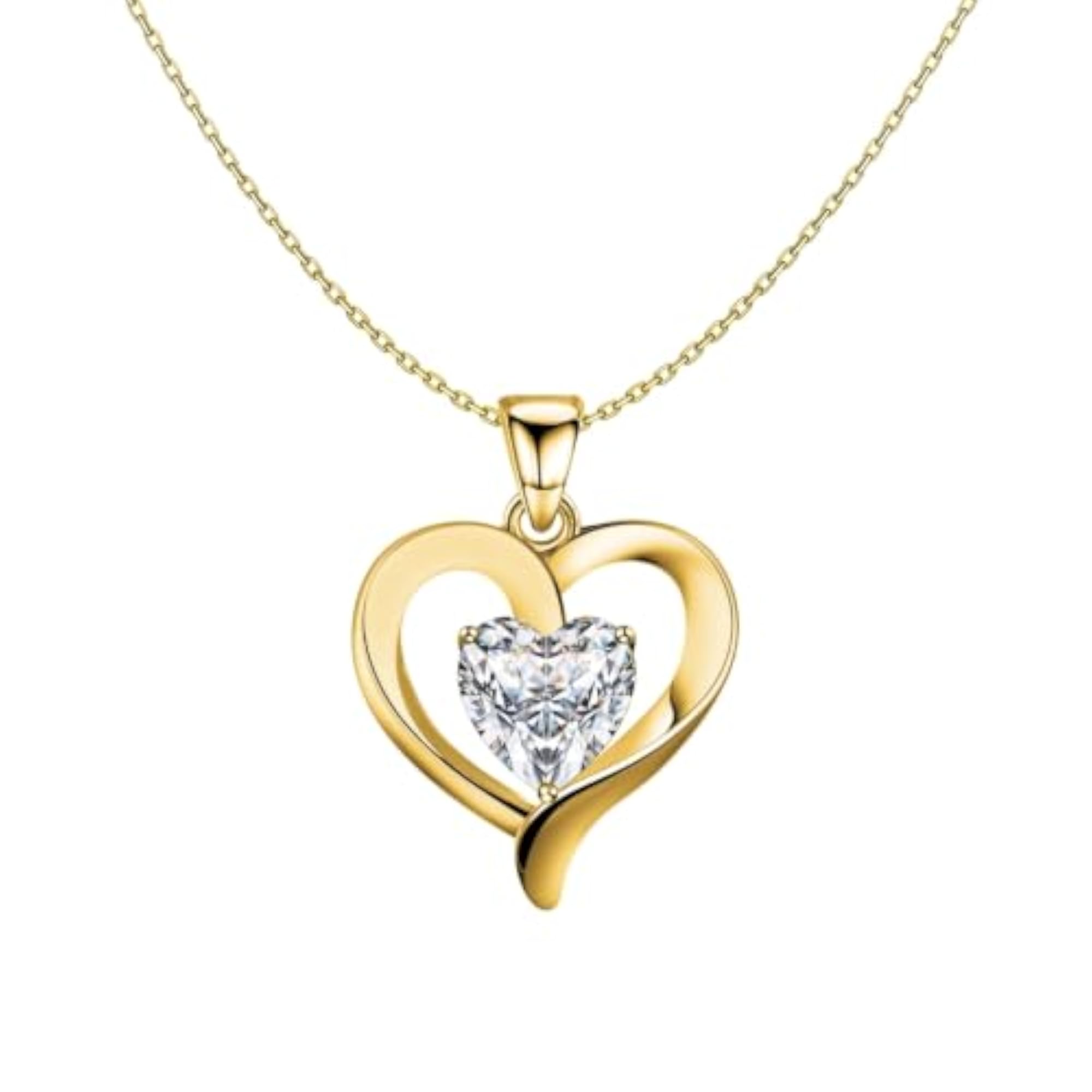 925 Silver Swirl Heart Pendant Necklace