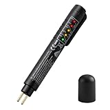 Brake Fluid Liquid Tester Pen,Brake Fluid Moisture Tester with 5 LED Indicators,DOT3 DOT4 DOT5.1 Car Diagnostic Diagnostic Testing Pen,High-Precision ydraulic Liquid Oil Moisture Analyzer