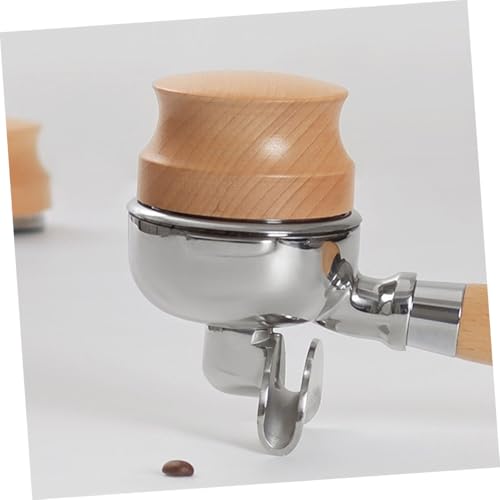 Distributeur expresso acier inoxydable et outil nivellement manche bois - 5