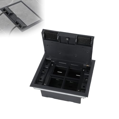 Ground Tank, Floor Socket, Flush-Mounted Socket, Waterproof Under-Mounted Box for 4/6/8-gang, 45 x 45 mm Base Module (Small Bottom Tank)