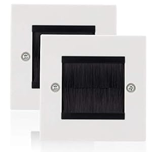 Novaato 2 x encastrer Bâche – Pratique blenden de Finition pour Ajoutez Une Touche Passe-câble