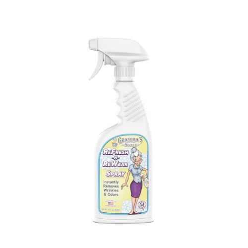 Image of Grandma's Secret ReFresh N ReWear Spray - Instantly Removes Wrinkles & Odors - Wrinkle Release, Fabric Refresher Spray, Chlorine, Bleach and Toxin-Free - 16 Ounce