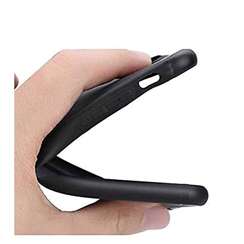 Image of Mobile Back Cover Case for Honor 8X (Silicone Case|CameraProtection|Black SC1510)