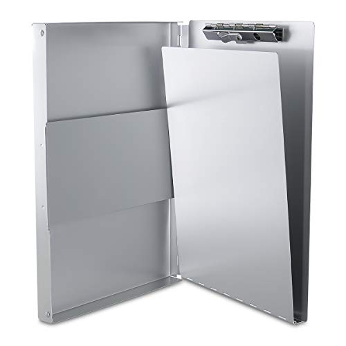 Aluminum Clipboard with Storage (Legal Size) Form Holder Portfolio Aluminum Metal Binder Heavy