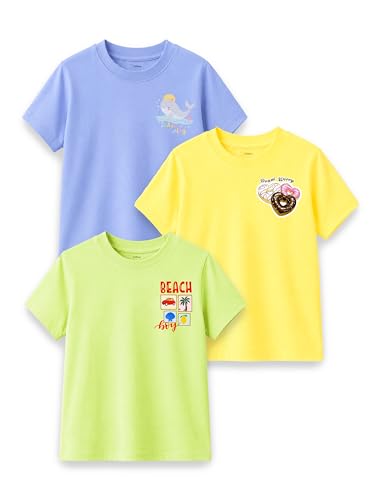 Image of Kidbea Bamboo Unisex Kids T-Shirt Ultra-Soft Premium Half Sleeve Graphic Tee for Boys & Girls, Casual Summer Wear for Toddlers & Kids