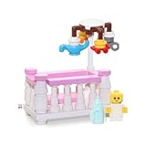 LEGO Bright Green Baby MiniFigure (in Girl Crib with Spinning Mobile) Very Cute