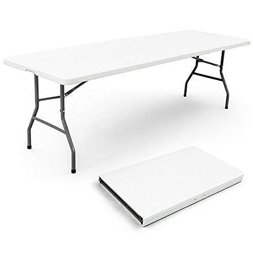 Amazon.com: Vispronet 8ft Folding Table – White Resin Multipurpose