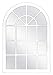 MCS Countryside Arched Windowpane Wall Mirror, White