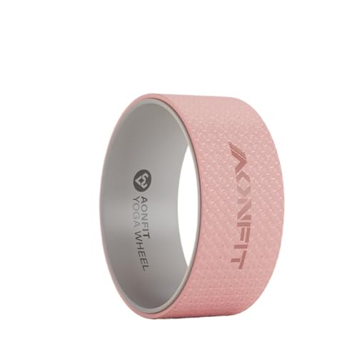 TIKHJ ヨガホイール ヨガリング ピラティスリング ヨガ ホイール ストレッチ用リング 背中ストレッチ ヨガ器具 ダイエット器具 (33*12.5CM,ピンク)