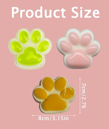 Image of Squishy Toy, Taba Squishy, Squishy Biscuit Squishy Fidget Toys Fufu Taba Stress Ball Squeeze Toys Anxiety Relief for Women /Men Stocking Fillers Birthday Gifts163 (Pink(3Pcs))
