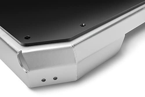 Image of Rugged Ridge Gas Tank /Exhaust Skid Plate | Black, Aluminum | 18003.53 | Fits 2018-2023 Jeep Wrangler JL 4 Door