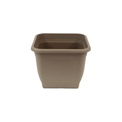 greemotion Plastic Flower Pot Pia - Plant Pot - Flower Pot - Garden Flower Pot Indoor and Outdoor - Square Flower Pot 3 litre - Garden Pots and Planters Cover