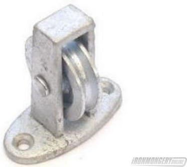 38mm No.264/C Upright Cast Pulley - 38mm BZP Cast Wheel 1 Each GALVANISED FINISH