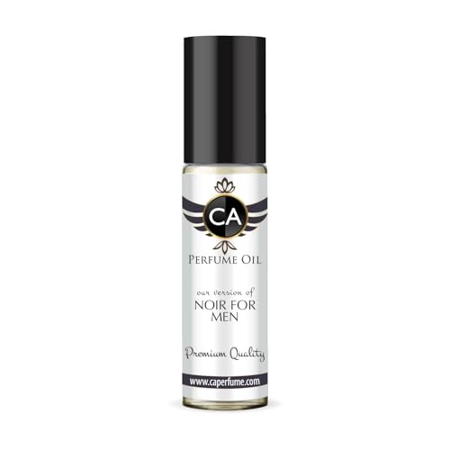 CA Perfume Impression of Noir For Men Fragrance Oil Amber Woody Scent Long Lasting Cologne for Men Travel Size TSA Ready Mini Parfum Body Oil Roll-on 0.33 Fl Oz 10ml