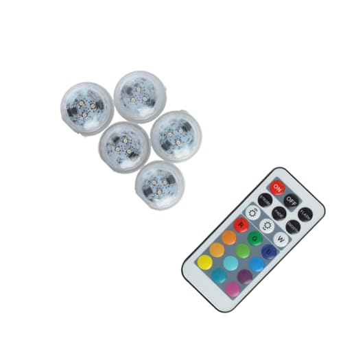 budiniao Luces Led de té duraderas para decoración de iluminación subacuática, Luces de Estanque con Control Remoto, decoración de Luces Led subacuáticas