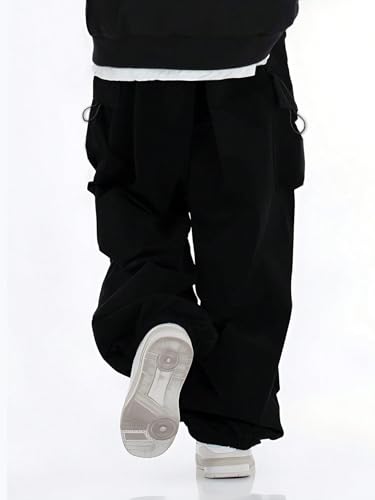 Boys Kids Loose Lounge Cargo Pants with Pockets Youth Casual Baggy Cargo Pants 13-16 Years2