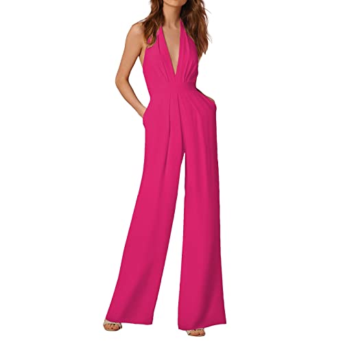 Mono mini de mujer fresco en talla grande con escote profundo para evitar el calor