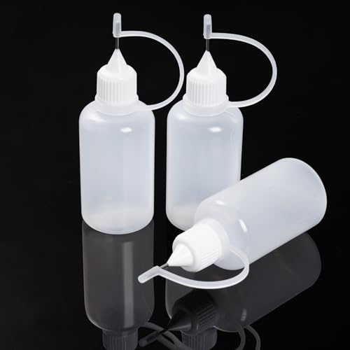 Bantoye 20 pçs aplicador de garrafa de cola com ponta de agulha DIY ferramenta de quilling ponta de