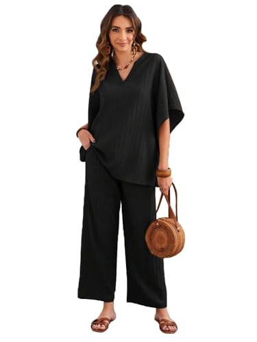 TADKEE Women's Polyester Striped Co-ord set