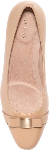 Cole Haan Cole Haan Women's Shoes - Go-to Malta Bow Wedges, Tuscan Sand Leather, 8-B US