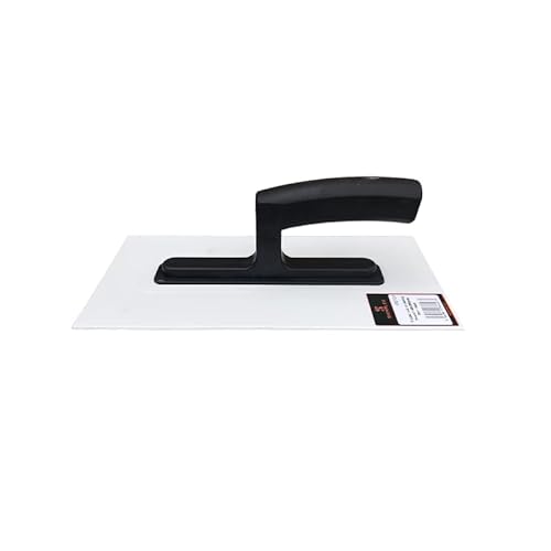 Skimflex Plastic Rendering Trowel 11" Silicone Top Coat Texturing Float Trowel For Smoothing And Texturing Plasters Cements Acrylic, 2Mm Thick Blade