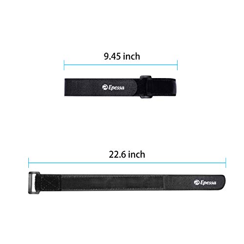 Epessa Bike Rack Strap Bike Wheel Stabilizer Straps,Stonger Grip With Gel,Adjustable,2 Pack (Black) #TOP6