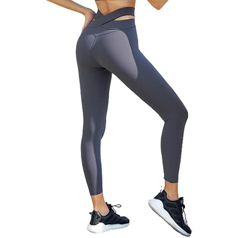 Women's Leggings High Waist Opaque Leggins Soft Yoga Leggings Comfortable Elastic Pants for Sports Gym Outdoor A,XL Cover