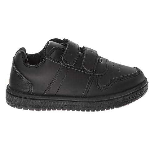 Image of French Toast Boys Girls Shoes -Unisex Athletic Casual Dress Kids School Uniform Loafer Oxford Canvas Tennis Sneakers (White /Black) (Little Kid /Big Kid)
