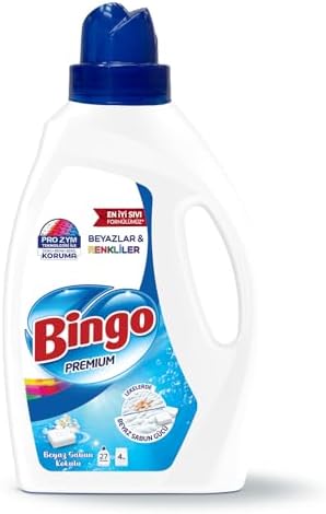 Bingo Sıvı Deterjan 1755 ml, Renkli & Beyaz, Beyaz Sabun — Amazon ürün görseli