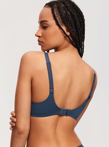 Image of DOBREVA Women's Push Up T-Shirt Bra Underwire Padded Bras Plunge Full Coverage
