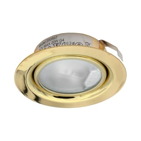 Leyton Lighting 12v 20w Brass Downlight Cover