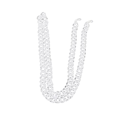 Correntes para óculos femininos acrílico transparente anti-perda elegante suporte para correntes par
