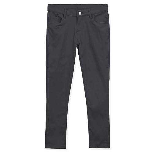 Image of Girls 4-20 Stretch Fabric Adjustable Waist Skinny School Pant